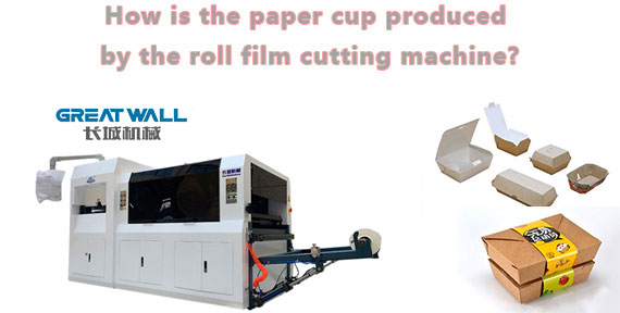 How is the paper cup produced by the Roll Die Cutting machine? 