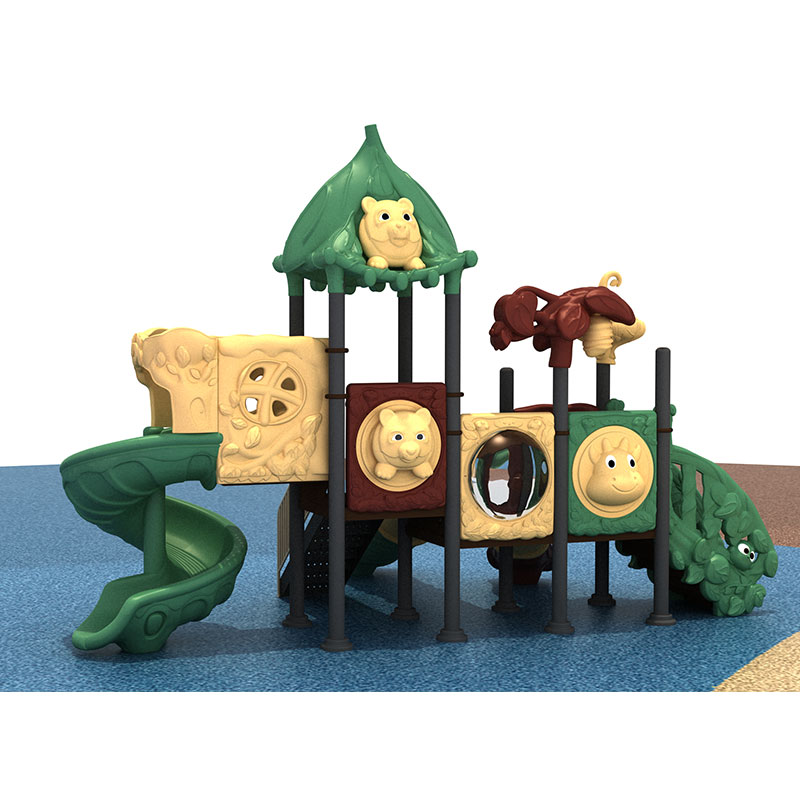 Forest Style Playground Slide For Children