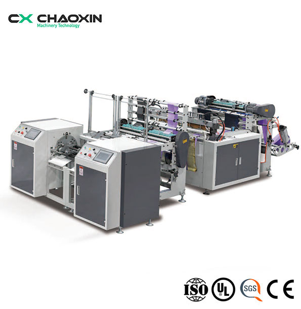 CX-300X2 High-Speed Double-Line Automatic Star Bottom Rolling Vest Bag Flat Bag Making Machine