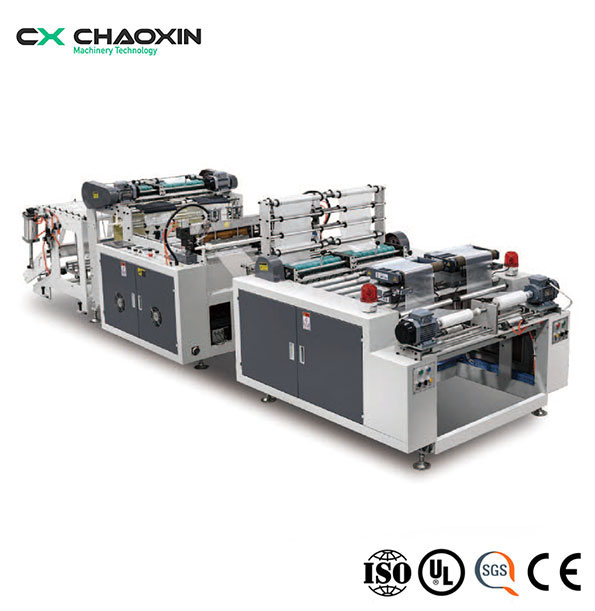 CX-400X2 400*2 Double Lines Flat Roll Bag Making Machine (With Core)