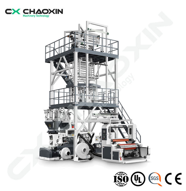 ABC Three-Layer Co-Extrusion Oscillating Tower Film Blowing Machine (With IBC System)