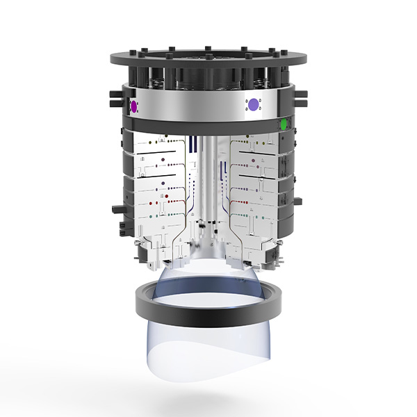 Nine-layer co-extrusion blown film die head