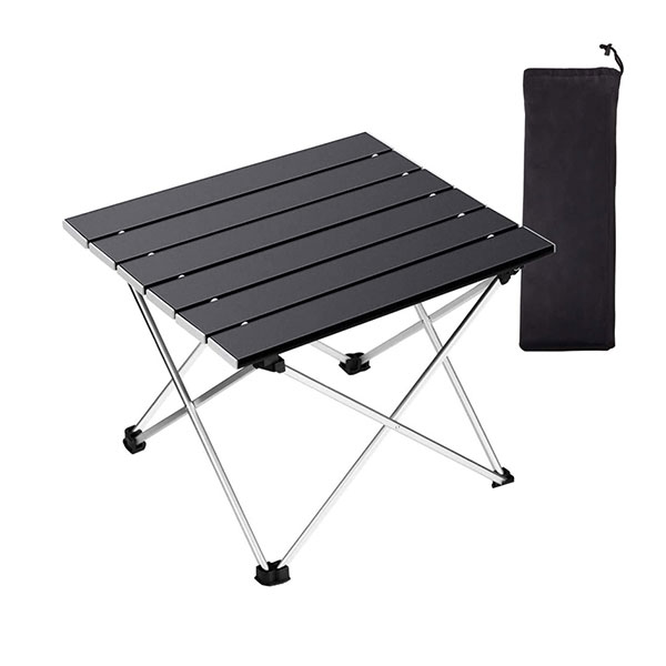 Aluminum portable compact lightweight folding roll up table
