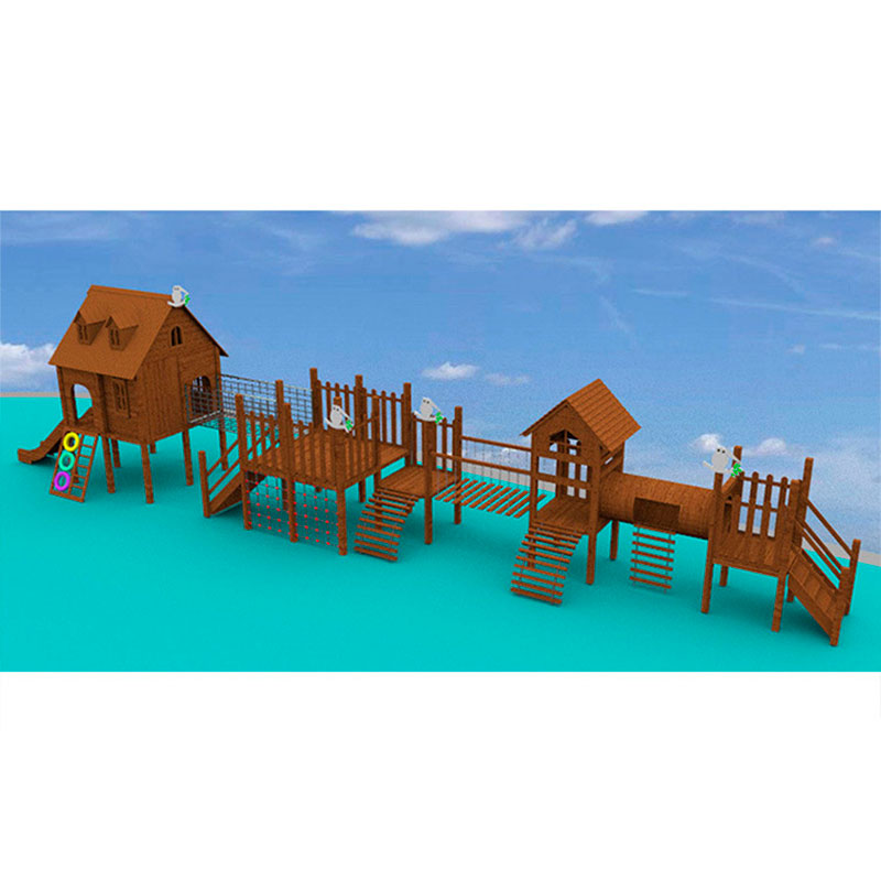 Wooden playground set,Wooden swingset - Zhejiang Monle Toys Co.,Ltd