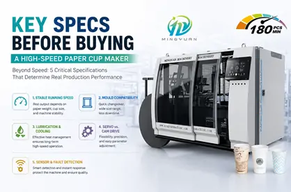 Key Specs Before Buying a High Speed Paper Cup Maker