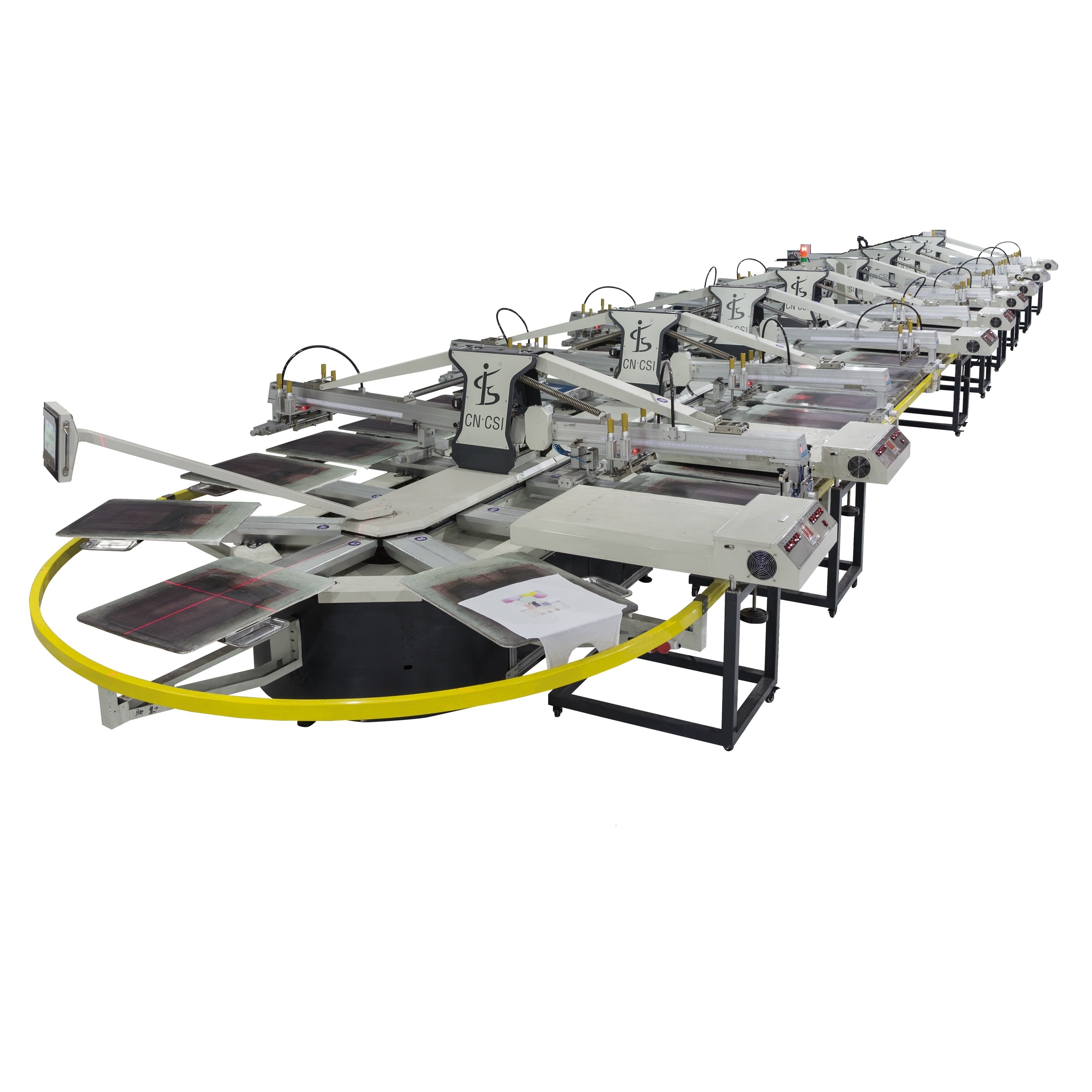 SPO oval type automatic screen printing machine for printing shoes ...